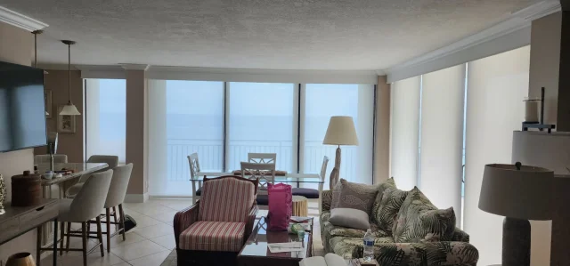 Solar Shades — Oceanfront Condo — Seaglass Window Fashions